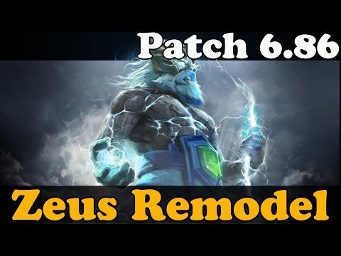 Dota 2 - Patch 6.86 Zeus Remodel And NEW ARCANA