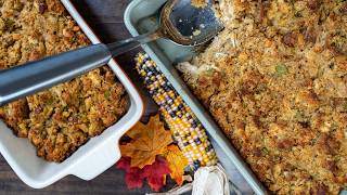 The Ultimate Holiday Cornbread Dressing | Savory Chicken & Sausage Side
