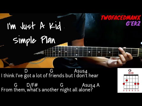 I'm Just A Kid - Simple Plan (Guitar Cover With Lyrics & Chords)