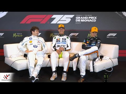 F1 Post-Race Press Conference Monaco GP 2025 | Lando Norris, Charles Leclerc, Oscar Piastri