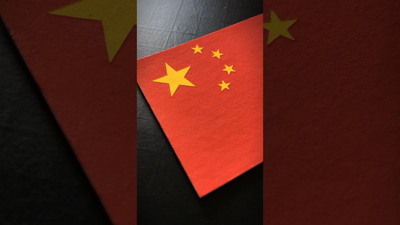 CHINA 🇨🇳 Flag Drawing #flags #china #asia #posca