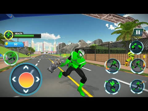 Rope Spider Hero City Robot Battle | Superhero City Battle - Android GamePlay
