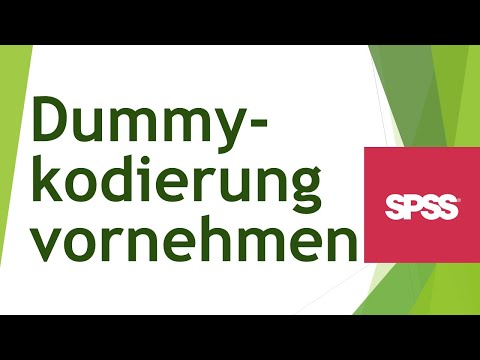 Dummy-Variablen in SPSS erstellen - Daten analysieren in SPSS (107)