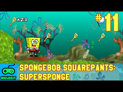 SpongeBob SquarePants SuperSponge Walkthrough Part 11 - Kelpazoic Jungle (PS1) (No Commentary)