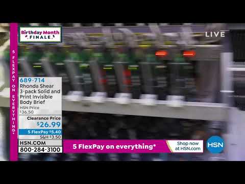 Rhonda Shear 3pack Solid and Print Invisible Body Brief