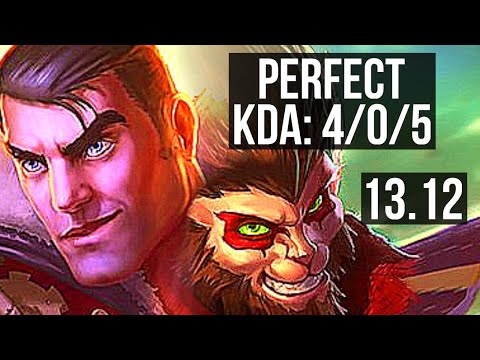 JAYCE vs WUKONG (TOP) | 4/0/5, 300+ games | KR Master | 13.12