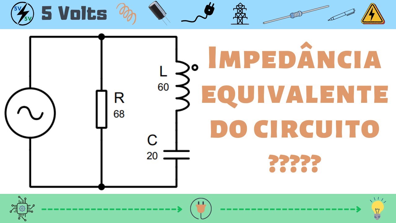 Circuito RLC misto: Impedância equivalente - Exercício 5