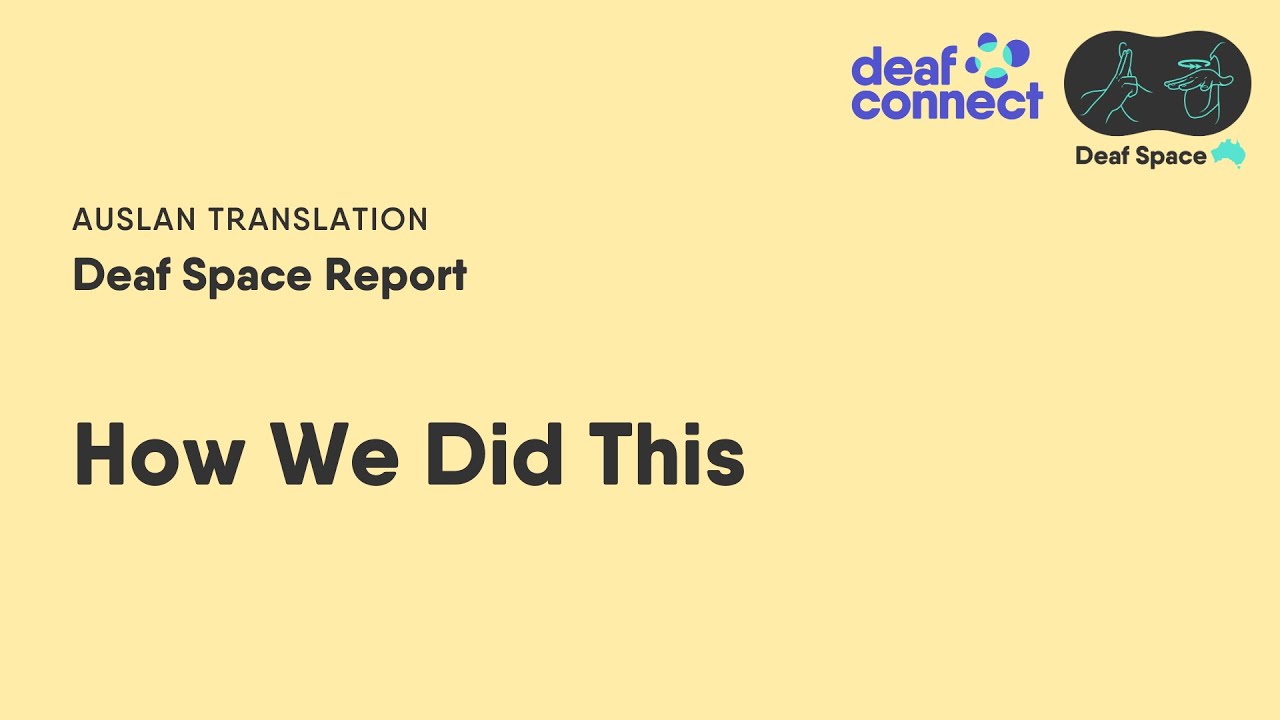 How we did this
