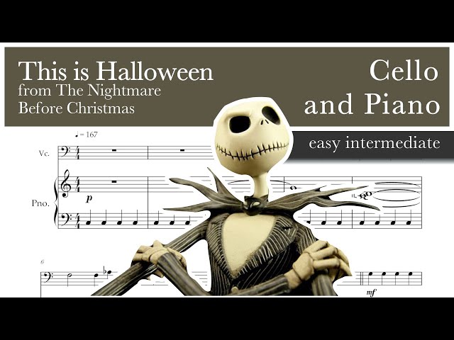 Vídeo relacionado con Halloween Cello Sheet Music: 23 spooky songs and pieces for beginners and intermediates (+ Video Play-Alongs)