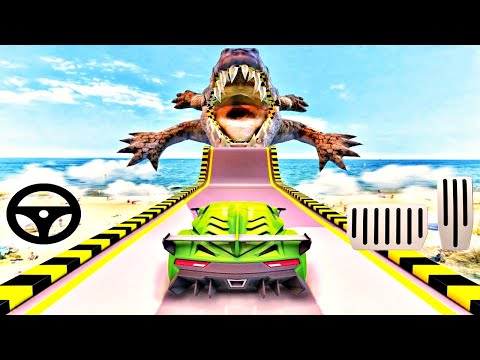 Car Impossible Tracks Racing Stunts 2020: Mega Ramp Driving Simulator New Car - Android GamePlay#3