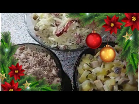 ТОП 3 НОВОГОДНИХ САЛАТА//ВКУСНО//ПРОСТО//БЫСТРО//