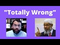 Zakir Naik Says Yasir Qadhi S View Is Totally Wrong
