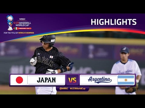 Highlights: No. 1 Japan v No. 27 Argentina - U-23 Baseball World Cup 2016