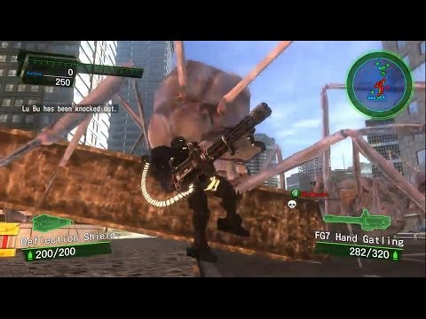 Earth Defense Force 4.1 Blind Hard Difficulty Let's Play Part 1 - Lu Bu vs Giant Insects