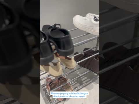 Gambar Stora Rak Sepatu 3 Tingkat - Abu-Abu