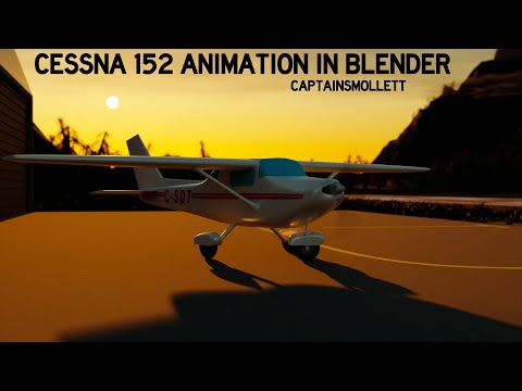 Cessna 152 Animation in Blender