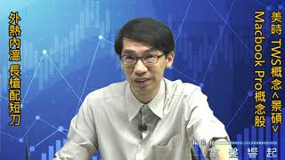 【掌聲響起】#賴昇楷 1119 - 外熱內溫，操作上「長槍配短刀」；《美時》、TWS概念股《景碩》牽手創高，有動作 (圖)