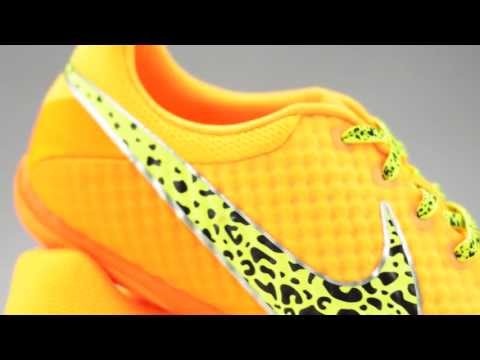 Nike FC247 Elastico Finale II Indoor Soccer Shoe - Laser Orange with Volt Unboxing