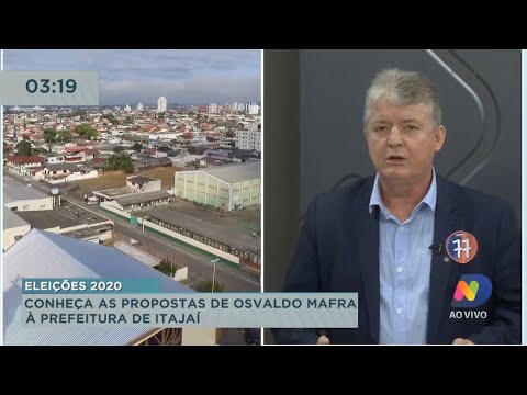 Eleições 2020: Conheça as propostas de Osvaldo Mafra à prefeitura de Itajaí