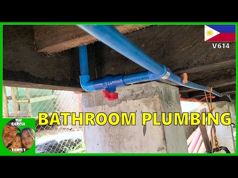 FOREIGNER BUILDING A CHEAP HOUSE IN THE PHILIPPINES - BATHROOM PLUMBING - THE GARCIA FAMILY