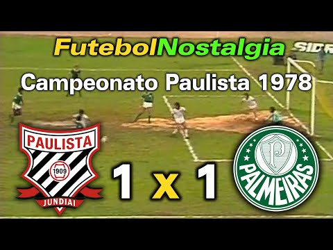 Paulista 1 x 1 Palmeiras - 05-11-1978 ( Campeonato Paulista )