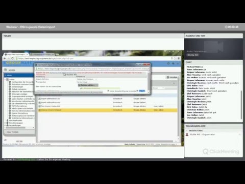 Webinar - EGroupware Datenimport - Deutsch