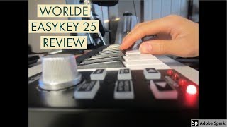 Video thumbnail for Worlde EasyKey 25 Unboxing and Review by Vibe Sounds