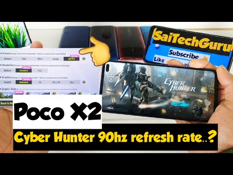 Poco x2 cyber hunter 90hz refresh rate support test