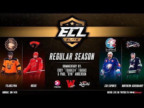 FILADELPHIA vs hREDS & ZSC Esports vs Northern Ascendancy - ECL 12 Elite | NHL 21 EASHL 6s