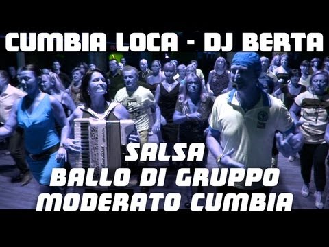 Cumbia loca _ Dj Berta _ ballo di gruppo _ Official Video - Cumbia per Fisarmonica moderato / salsa Video