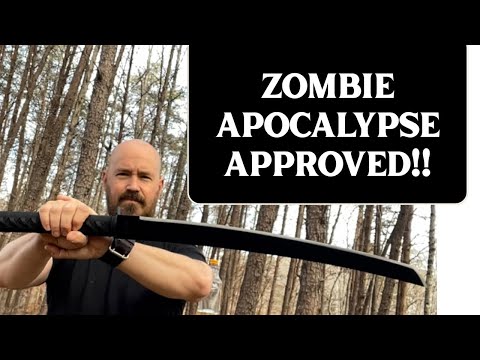 The Cold Steel Tactical Katana Machete is Apocalypse Approved! 