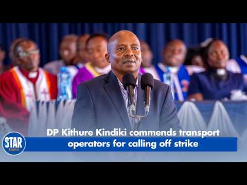 DP Kithure Kindiki commends transport operators for calling off strike