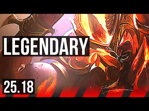 TRYNDAMERE vs TEEMO (TOP) | 10 solo kills, Legendary, 2200+ games, 13/3/8 | NA Master | 25.18