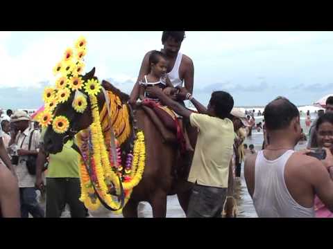Beach is over Crowded.