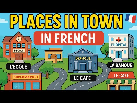 Les lieux en ville 🏙️ | Master French Vocabulary for Places in Town