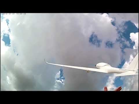 Eclipson Model Z made from LW-PLA maiden flight