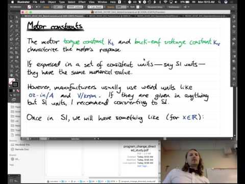 ME345 2016F Lecture 042 Motor Constants