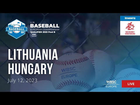 5 U-18 Baseball European Championship Qualifier SUI: Lithuania VS Hungary