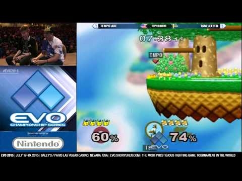 Evo 2015 - SSBM Top 8: Tempo Axe vs TSM Leffen