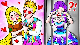 [🐾paper dolls🐾] Rapunzel and Rich Boyfriend Can’t Stop Looking Phone  | Rapunzel Family