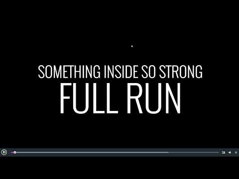 (Something Inside) So Strong Signed Full Run