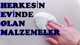 Sıvı sabun ve diş macunu ile slime nasıl yapı