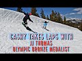 6 Year Old Cashy Rides With JJ Thomas Olympic Snowboard Bronze Medalist