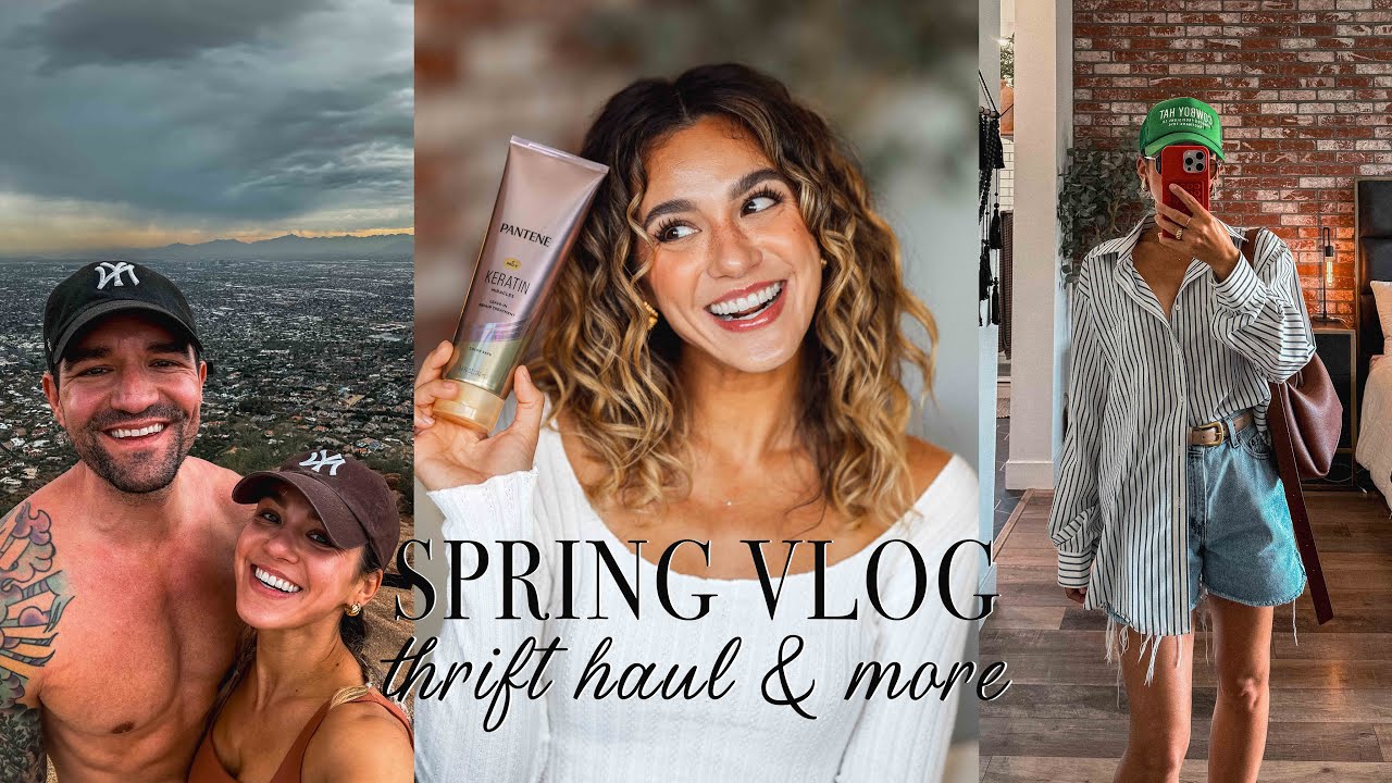 VLOG: THRIFT HAUL & NEW HEALTHY HABITS! (FT. PANTENE KERATIN MIRACLES, HIKING, CHATTY GRWM) | 2024