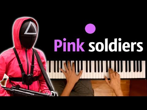 🪖🦑 Pink Soldiers (OST "Игра в Кальмара" | Squid Game) ● караоке | PIANO_KARAOKE ● ᴴᴰ + НОТЫ & MIDI