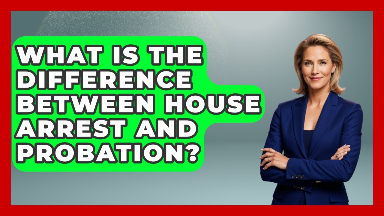 What Is The Difference Between House Arrest And Probation? - Jail & Prison Insider