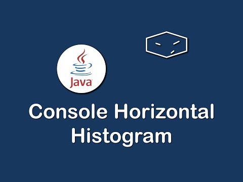 console horizontal histogram in java