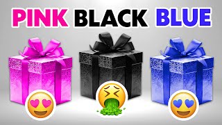 Choose Your Gift! 🎁 Pink, Black or Blue 💗🖤💙 | 3 Gift Box Challenge