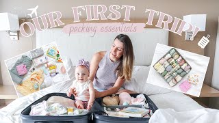 PACKING FOR OUR FIRST FAMILY TRIP | Travel Essential Must-Haves + What To Bring!