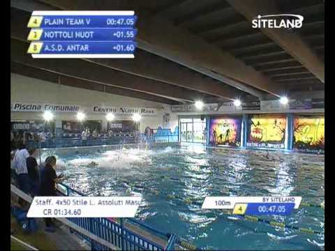 Serie 1 dei Staff. 4x50 Stile L.  Assoluti Maschi Agonisti - Meeting di Halloween 2013 9 Trofeo cit